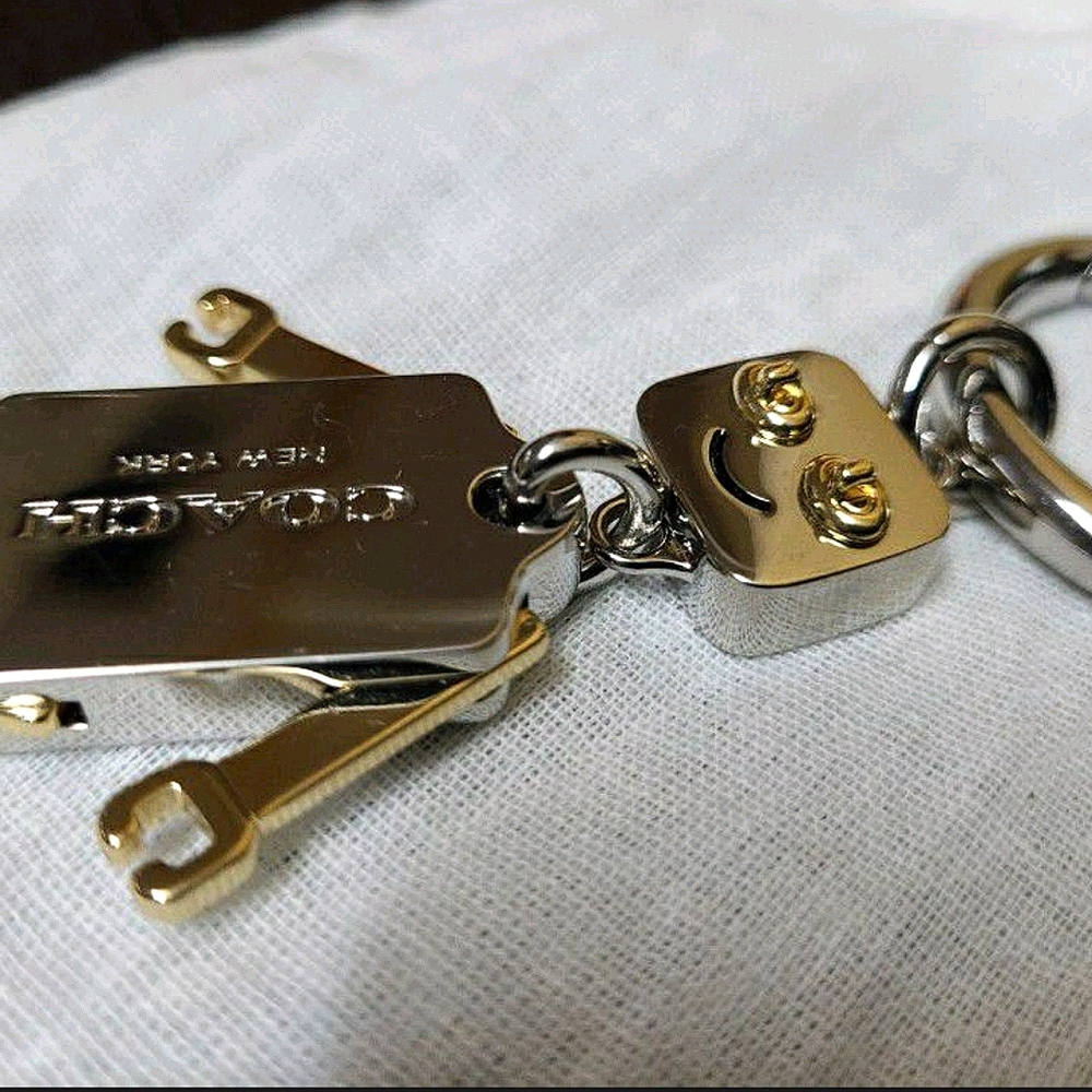 NWT~ COACH Robot Charm Keychain FOB